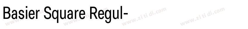 Basier Square Regul字体转换